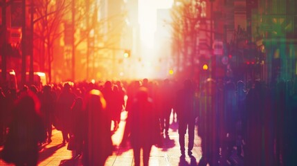 Obraz premium Blurred Busyness in the City