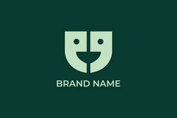 smiling face logo design, google hangout and smiling face icon logo, logomark, smile mouth, happy smile logo