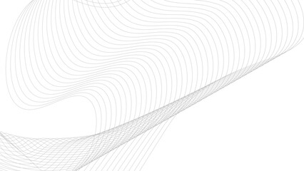 Abstract gradient grey wavy flowing dynamic smooth curve lines background. Digital future technology concept, banner, card, web design, cover, technology, science, data, music, magazine