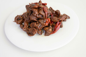 Plate of Chicken Gizzards