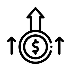 Obraz premium business startup line icon