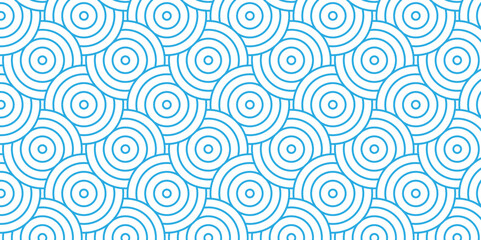 	
Overlapping Pattern Minimal diamond geometric waves spiral and abstract circle wave line. blue color seamless tile stripe geometric create retro square line backdrop pattern background.