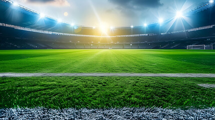 Obraz premium football stadium lights