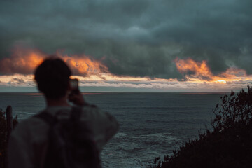 Atardecer marino