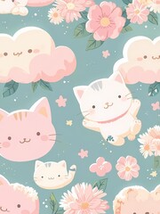 Obraz premium cat watercolor painting