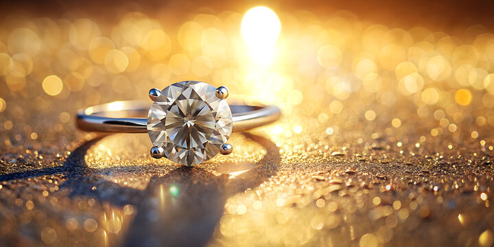 diamond ring with sunlight