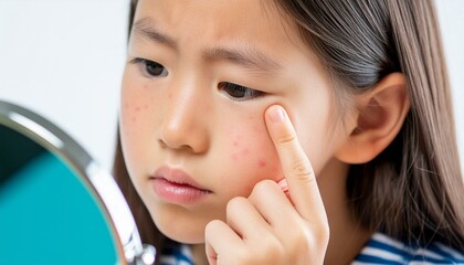 ニキビに悩む女の子