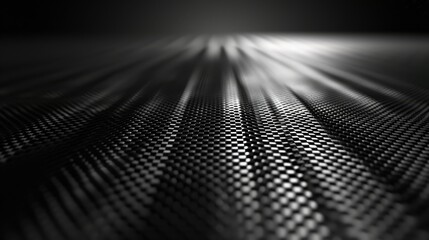 3D black carbon mesh illustration. Bright contrast color hand drawn ornament textured background.