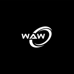 ABSTRACT WAW LOGO DESIGN
