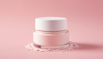 Delicate Lotion Smear for Skincare Advertising