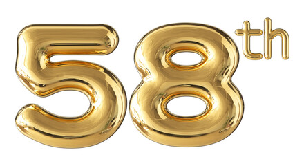 Anniversary Gold Number 58