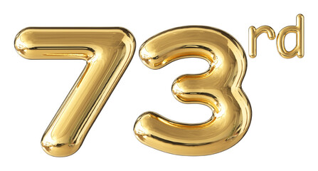 Anniversary Gold Number 73