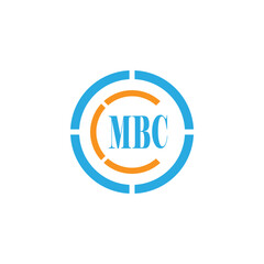Alphabet letters Initials Monogram logo MBC