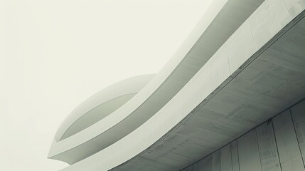 Fototapeta premium Serene Minimalist Abstract Architecture Wallpaper