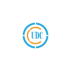 Alphabet letters Initials Monogram logo UDC