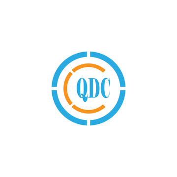 Alphabet letters Initials Monogram logo QDC