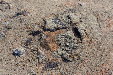 Spheroidal weathering basalt， Waimea Canyon Basalt / Napali Member / Lava flows, Kauai, Hawaii