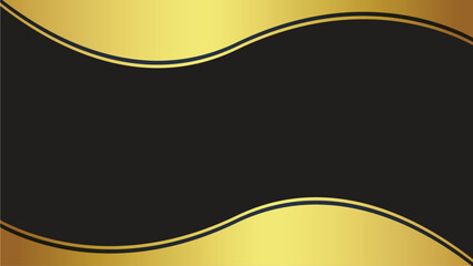 The abstract background design with black and gold makes it more elegant and luxurious