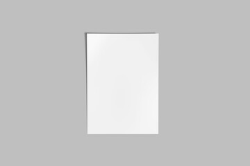 White paper 3D Rendering for mockup