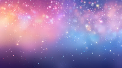 Obraz premium Soft pastel background with stars and bokeh lights