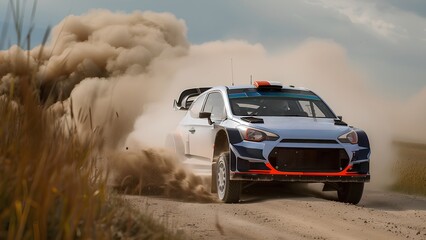 Obraz premium racing car in action