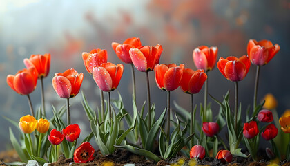 Naklejka premium flower background