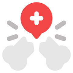 Fototapeta premium broken bone icon