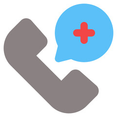 Fototapeta premium emergency call icon