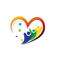 Loving family vector icon