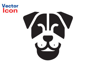 black and white illustration of dog