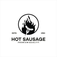 cattle farm logo icon and template illustration