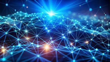 Abstract technology background. Network connection structure. Big data digital background. 3d rendering.