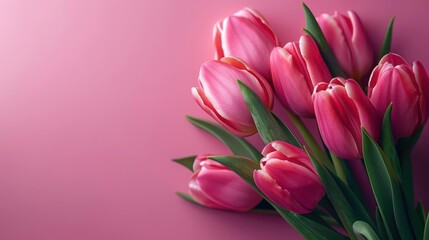 Obraz premium Intimate Essence, A Pink Carnation Bouquet in Soft Focus