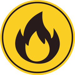 vector flammable liquids sign symbol