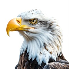 Obraz premium bald eagle isolated on white