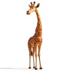 Obraz premium giraffe isolated on white