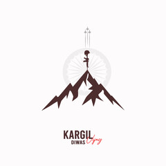 Kargil Vijay | Kargil Vijay Diwas, illustration. vector. Art. Indian Army | Poster, Post, Banner, Kargil Vijay poster, Social Media Poster,   