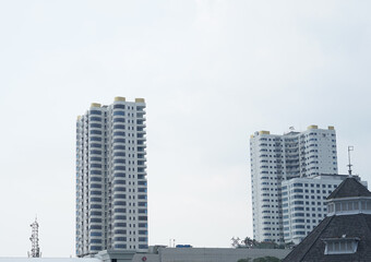 Fototapeta premium several buildings in the city of Medan, Indonesia