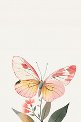 Obraz premium butterfly on flower