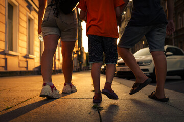 people walking in the city