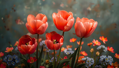 Obraz premium flower background