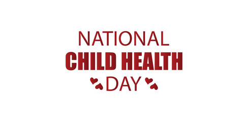 Celebrating National Child Health Day with Chic Typography
