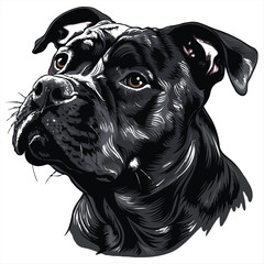 Dog silhouettes vector image