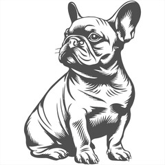 Dog silhouettes vector image