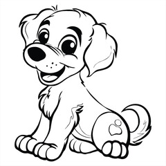 Dog silhouettes vector image