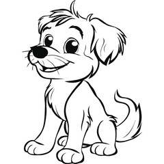 Dog silhouettes vector image