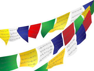 チベット仏教の旗、タルチョ