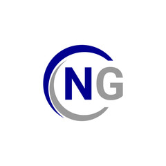 Alphabet letters Initials Monogram logo NG, INITIAL Letter NG logo design, template vector illustration. NG Initial Letter Logo design vector template, Graphic Alphabet Symbol for Corporate Business.