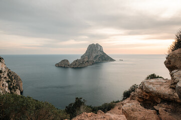 Sunset at Es Vedra and Es Vedranell at Ibiza.