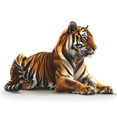 Obraz premium tiger isolated on white